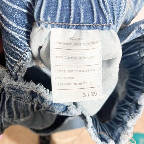 Kancan Jeans High Rise Distressed Elastic Waist Blue Women Size 3/25 - Picture 7 of 7